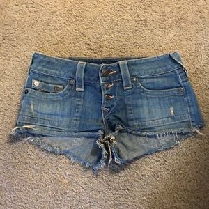 True Religion jean shorts